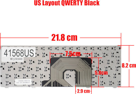 Laptop Keyboard Asus Eee PC 900HA 900 HA 900SD 900 SD V100462BK V100462BS1 04GOA092KFR10-2 04GOA092KUS10-1 0KNA-112RU01 US Black Code 41568US