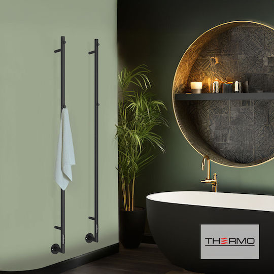 Thermo Stilo Șină pentru prosoape de baie 1700x Argintie