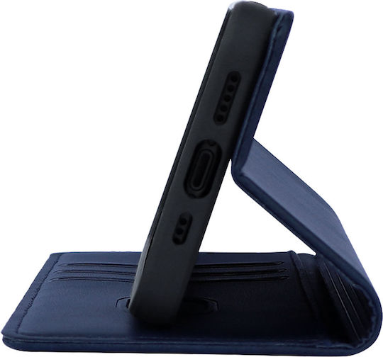 Vintage Magnet Wallet Case Sonique Motorola Moto G15 4G Moto G15 Power Dark Blue