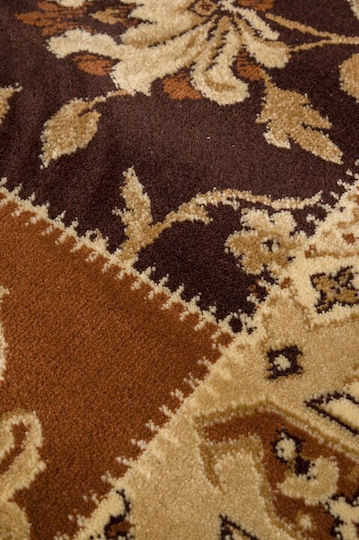 Viokarpet Amal 3331 Rectangular Brown-Black Rug 67x140cm