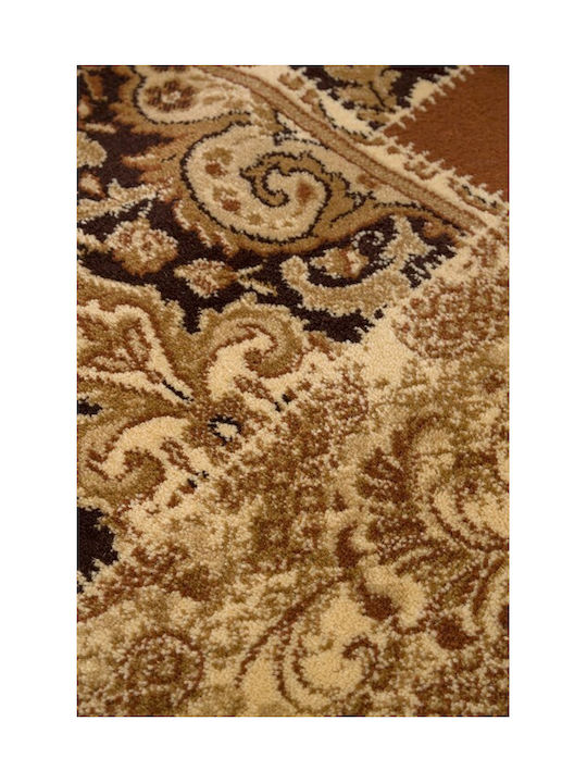 Viokarpet Amal 3331 Rectangular Brown-Black Rug 67x140cm