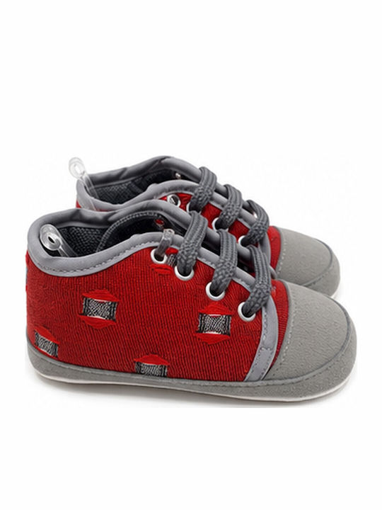 Panino Βρεφικά Sneakers Αγκαλιάς Γκρι