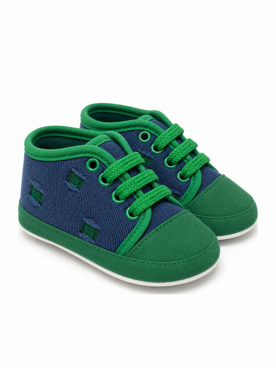 Panino Βρεφικά Sneakers Αγκαλιάς Πράσινα