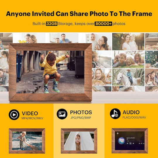 Kodak Cf102p Κορνίζα Τοίχου Ξύλινη με Καφέ Πλαίσιο