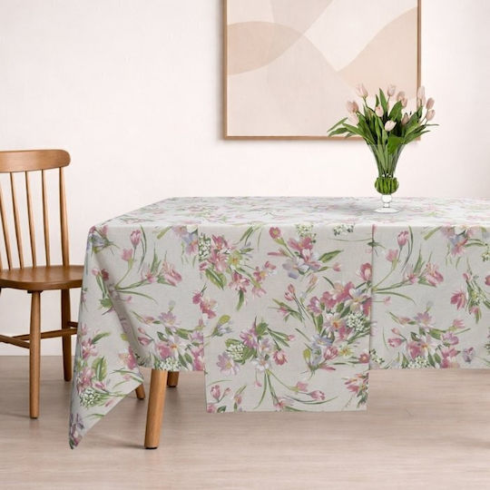 Dimeco Tablecloth Floral 140x260cm