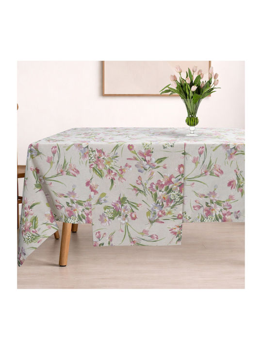 Dimeco Карирана Покривка За Маса Floral 135x135см