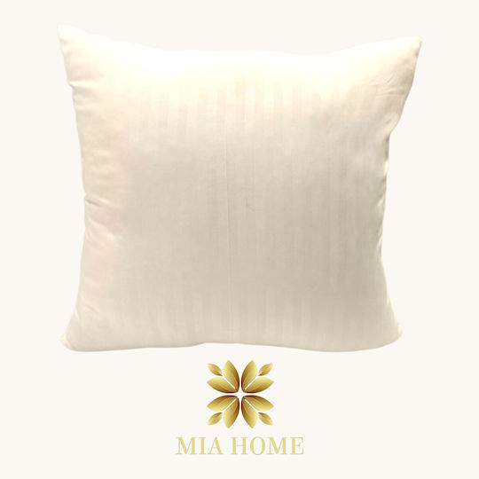 Mia Home Възглавница Екрю 50x50 см