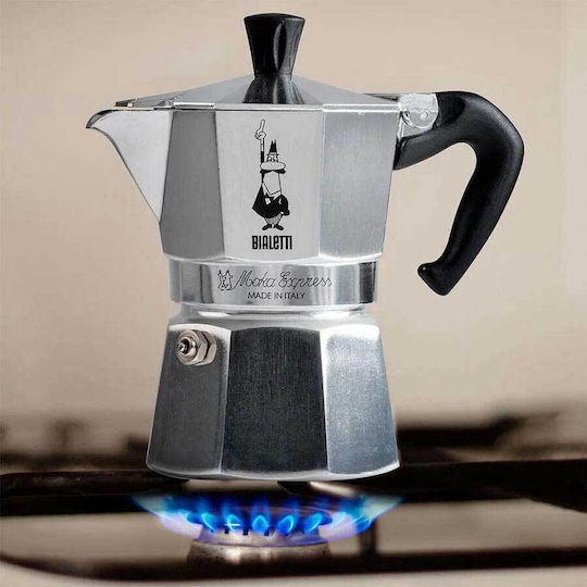 Bialetti Moka Express Кафеварка За Еспресо 1 Чаша Сребриста