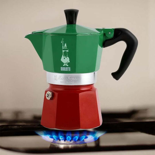 Bialetti La Mokina Italia Tricolore Espresso Pot 1 Cup Multicolour