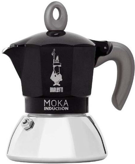 Bialetti Moka Induction Кафеварка За Еспресо 2 Чаши Черна