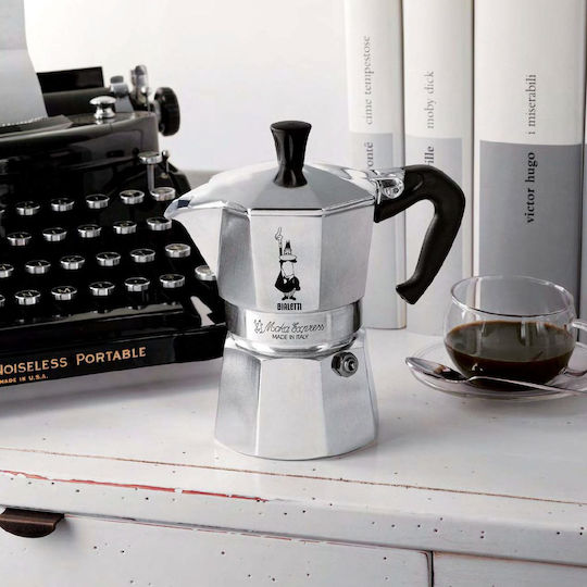 Bialetti Moka Express Кафеварка За Еспресо 1 Чаша Сребриста