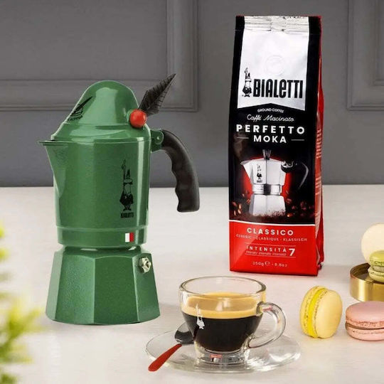 Bialetti Break Alpina Кафеварка За Еспресо 3 Чаши Зелена