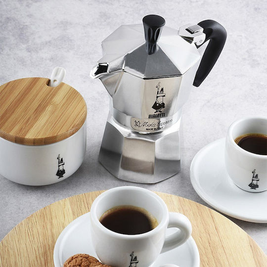Bialetti Moka Express Moka Cafetieră Pentru Plită Neagră