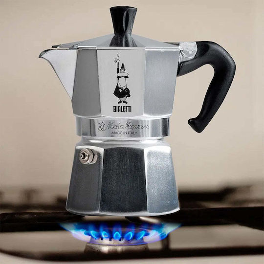 Bialetti Moka Express Moka Cafetieră Pentru Plită Neagră