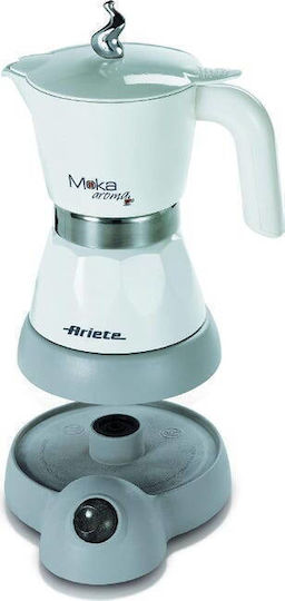 Ariete Moka Ηλεκτρικό Μπρίκι Espresso 2cups 400W Λευκό