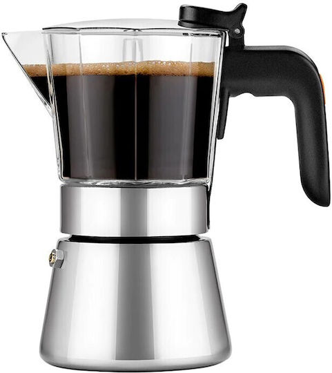 Bra Ηλεκτρικό Μπρίκι Espresso 6cups Inox Καφέ