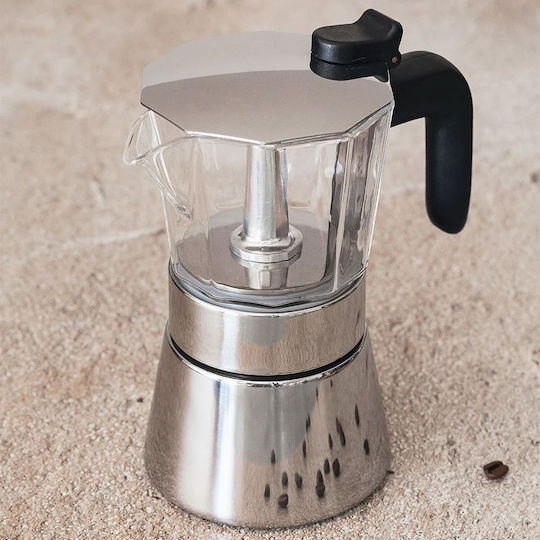 Bra Електрическа Мокро кафе 6 Cups Inox Кафяв