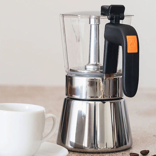 Bra Електрическа Мокро кафе 6 Cups Inox Кафяв