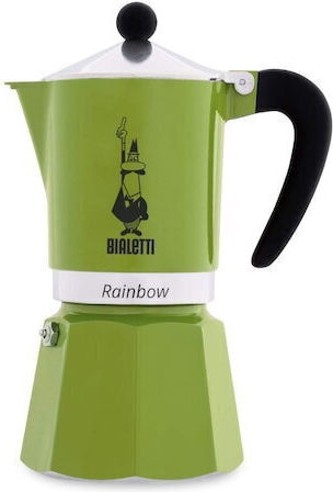 Bialetti Rainbow Cafetieră Pentru Plită Espresso 6 Căni Verde