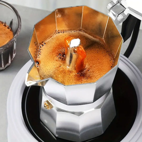 Coffee maker Electric Stovetop Espresso Pot for Silver
