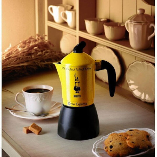 Bialetti Orzio Express Μπρίκι Espresso 4cups Κίτρινο