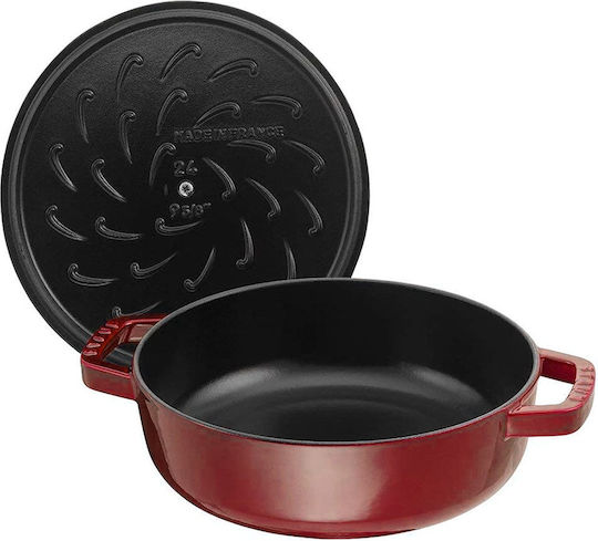 Staub Chistera Oală Joasă Din Fontă 7lt 28cm