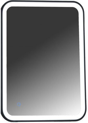 Gloria Rolan Ορθογώνιος Καθρέπτης Μπάνιου Led Αφής 60x80cm Μαύρος