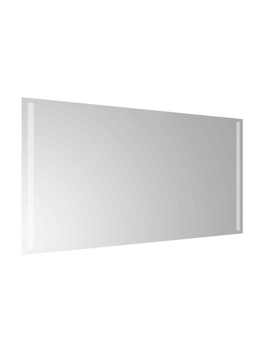 vidaXL Bathroom Mirror Led 100x50cm Transparent