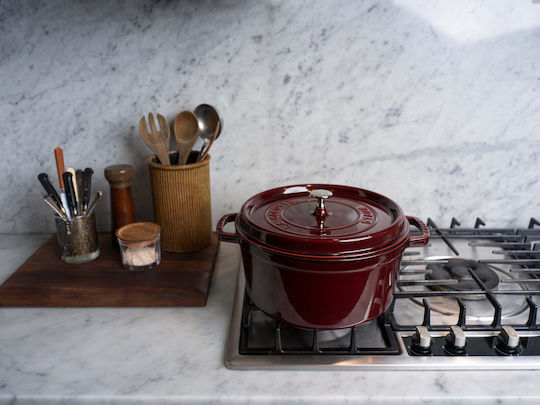 Staub La Cocotte Βαθιά Κατσαρόλα από Μαντέμι 6.7lt / 28cm