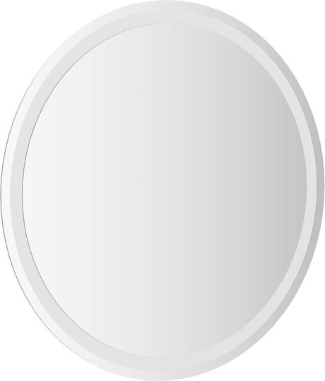 vidaXL Огледало за баня LED Touch 70x70cm Прозрачен