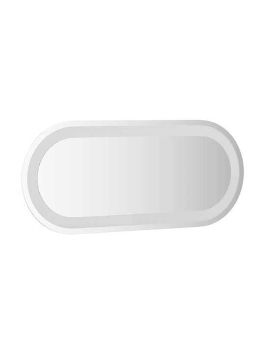 vidaXL Oglindă de baie Led 70x30cm Transparentă