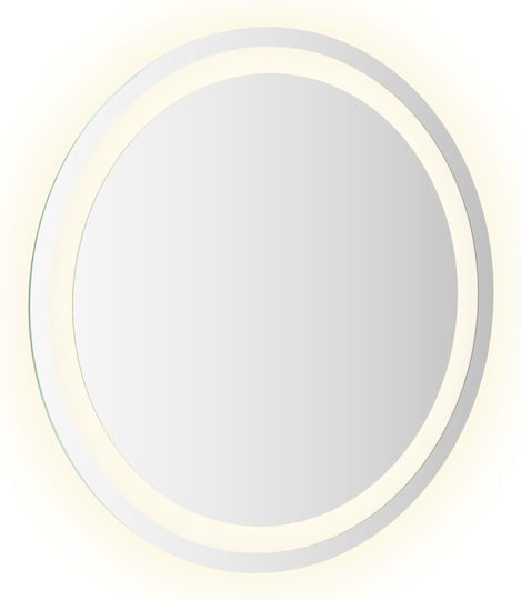 vidaXL Καθρέπτης Μπάνιου Led Αφής 50x50cm Διάφανος