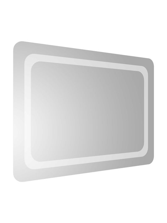 vidaXL Oglindă de baie Led 70x50cm Transparent