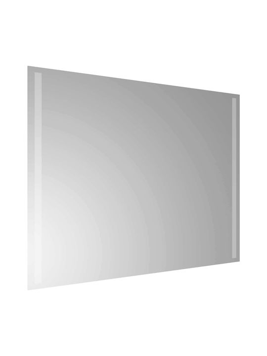 vidaXL Badezimmerspiegel Led 80x60cm Transparent