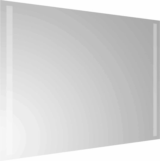vidaXL Oglindă de baie Led 70x50cm Transparentă