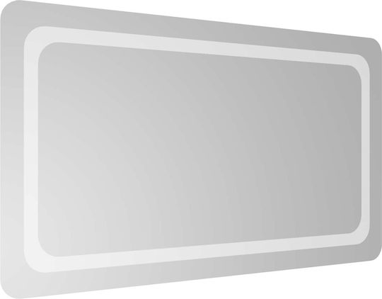 vidaXL Badezimmerspiegel Led 90x50cm Transparent