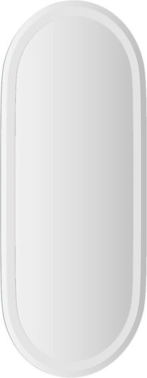 vidaXL Огледало за баня LED 80x35cm Прозрачен