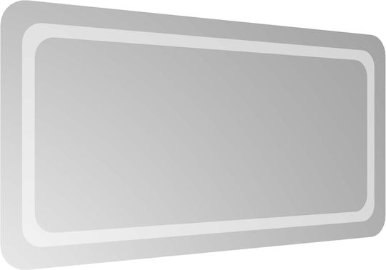vidaXL vidaXL Bathroom Mirror Led 100x50cm Transparent