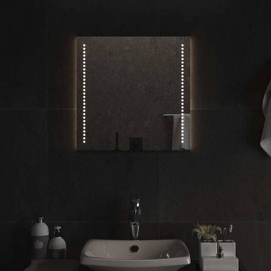 vidaXL Badezimmerspiegel Led 50x50cm Transparent