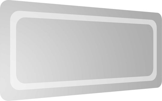 vidaXL Bathroom Mirror Led 90x40cm Transparent