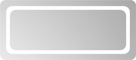 vidaXL Bathroom Mirror Led 90x40cm Transparent