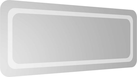 vidaXL Καθρέπτης Μπάνιου Led 100x40cm Διάφανος
