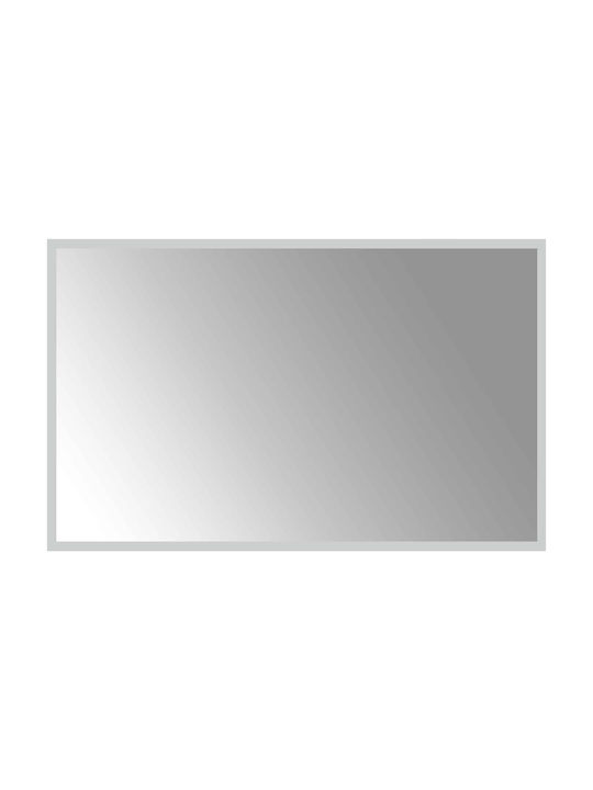 vidaXL Καθρέπτης Μπάνιου Led 80x50cm Διάφανος