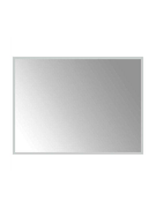 vidaXL Badezimmerspiegel Led 80x60cm Transparent