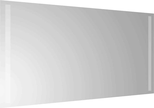 vidaXL Bathroom Mirror Led 80x40cm Transparent