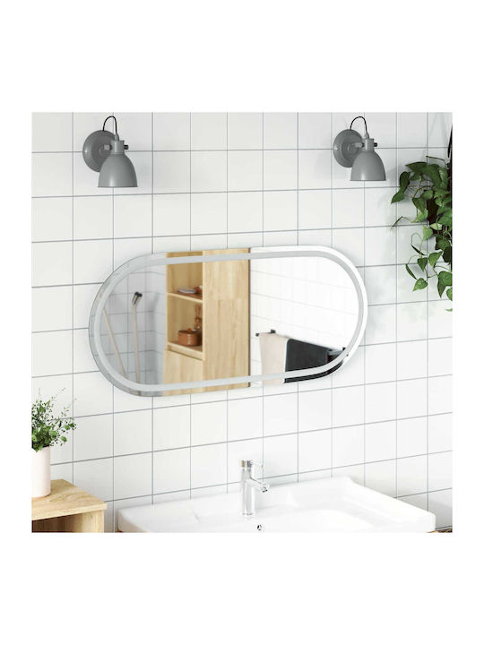 vidaXL Badezimmerspiegel Led 100x45cm Transparent
