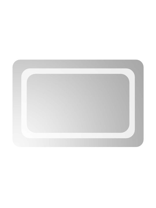 vidaXL Bathroom Mirror Led 60x40cm Transparent