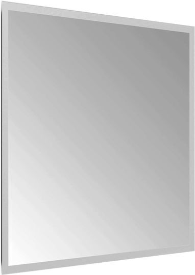 vidaXL Oglindă de baie Led 50x50cm Transparentă