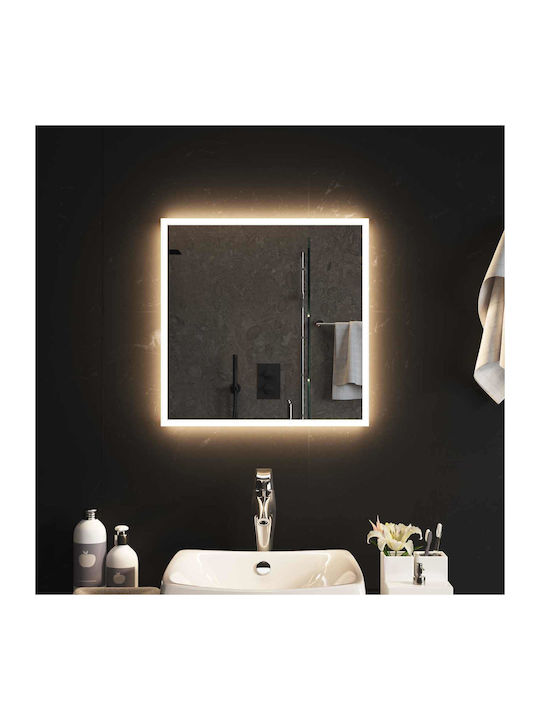 vidaXL Badezimmerspiegel Led 50x50cm Transparent