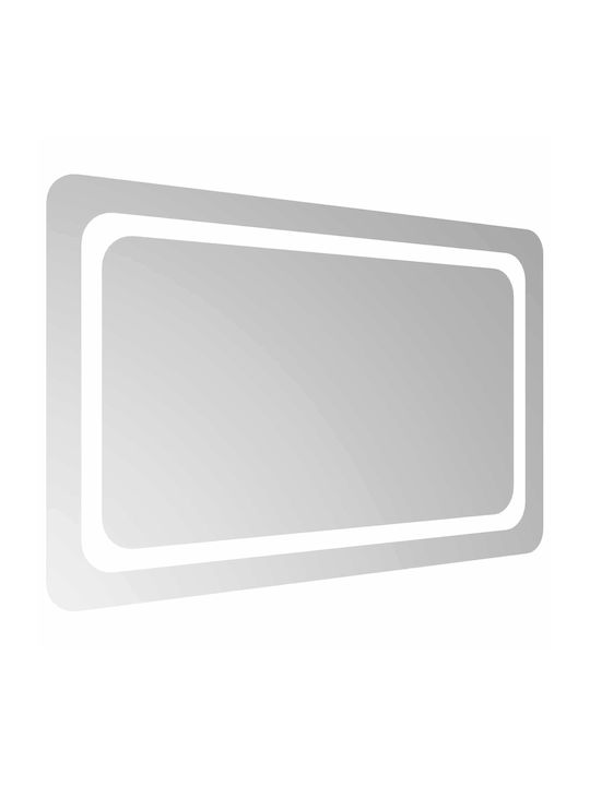 vidaXL Badezimmerspiegel Led 80x50cm Transparent